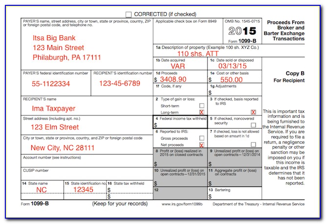 Form 1099 Tax Withholding
