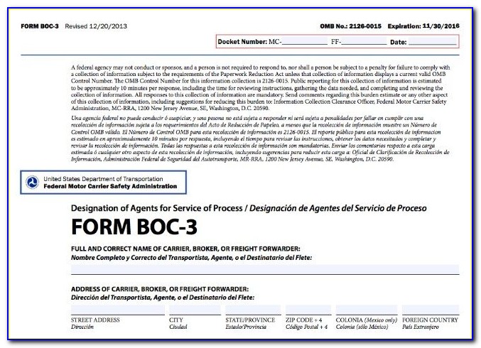 Form Boc 3 Instructions