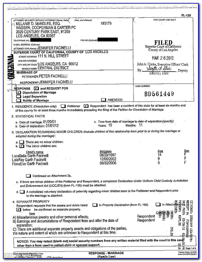 Forms To File For Divorce In Colorado Form Resume
