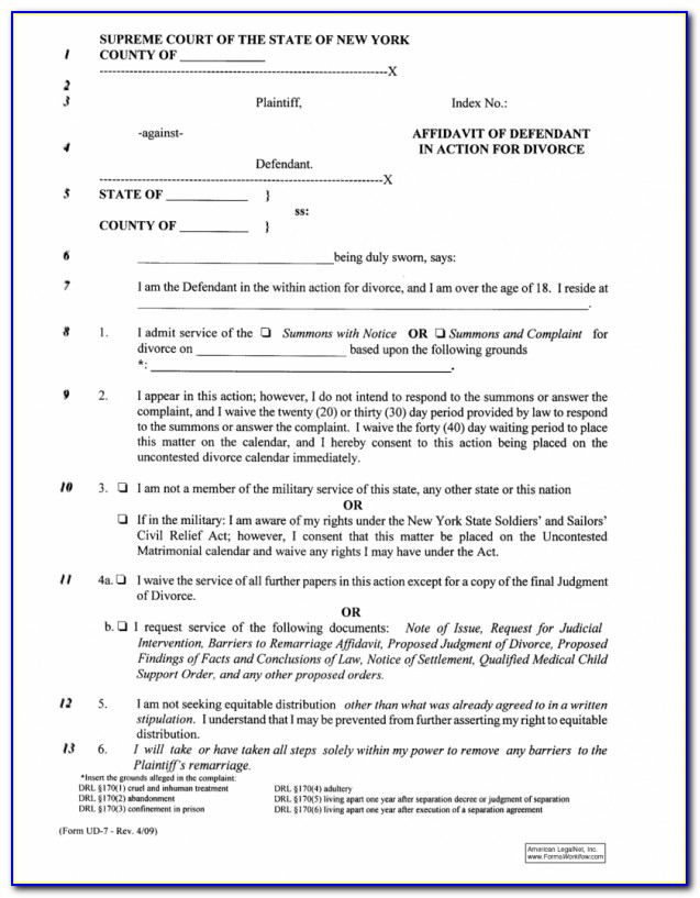 Forms To File For Divorce In Ma