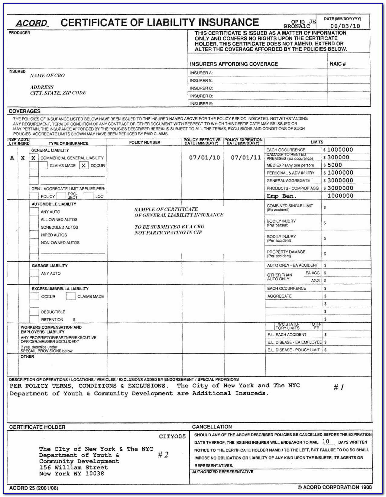 Acord Insurance Form Pdf - Form : Resume Examples #R35xNMyk1n