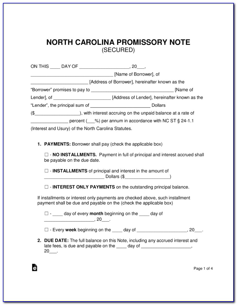 Free Legal Forms North Carolina