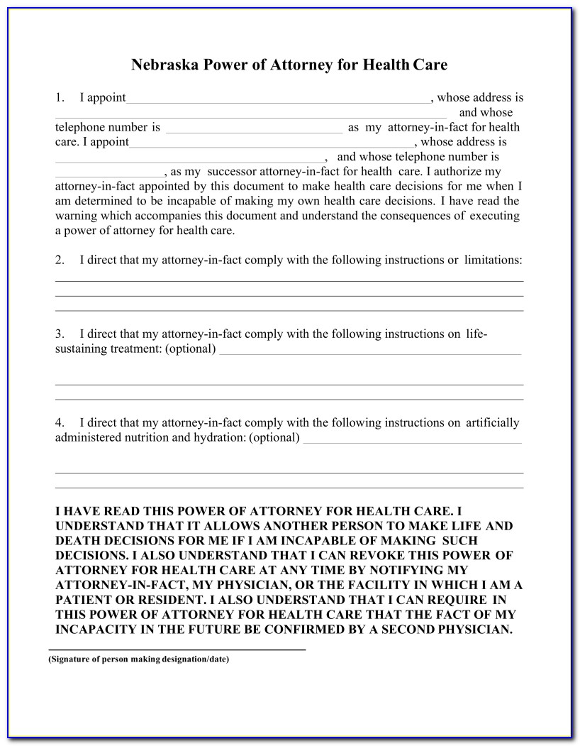 Free Printable Durable Power Of Attorney Form Nj