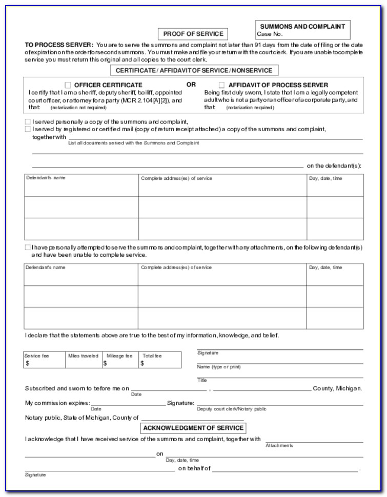 Free Uncontested Divorce Forms Michigan
