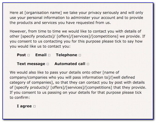Gdpr Consent Form For Photographers