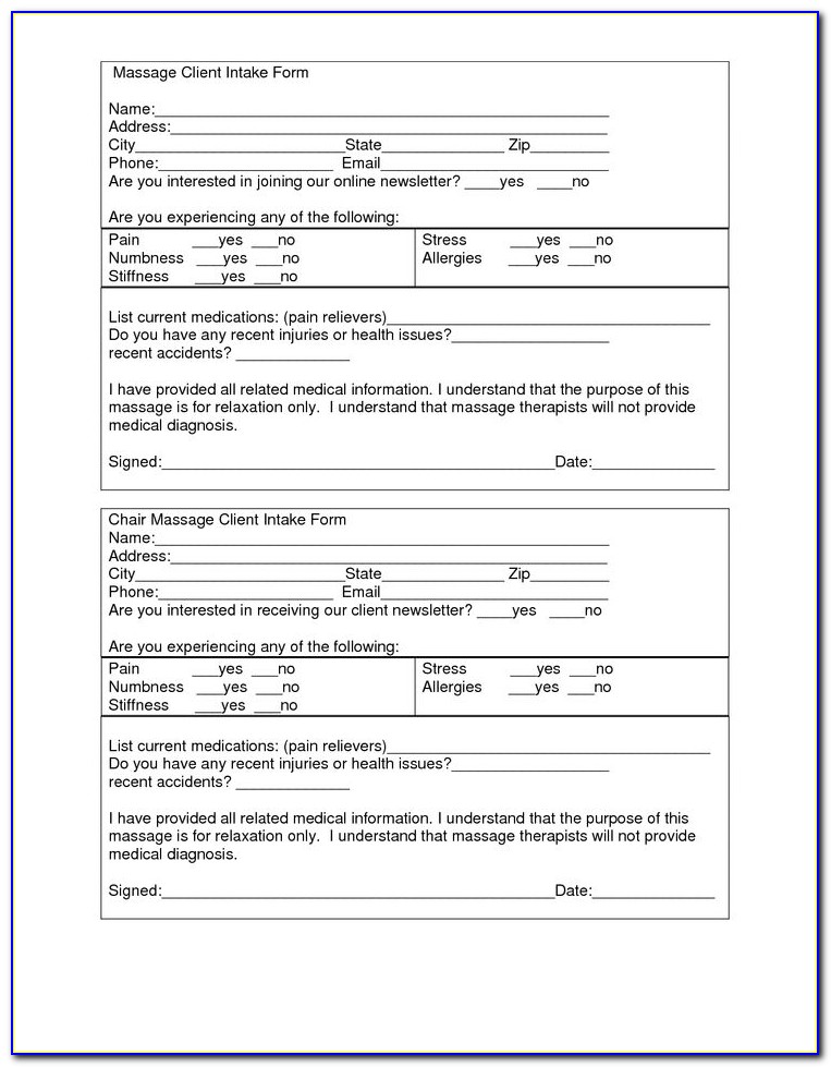 General Legal Client Intake Form