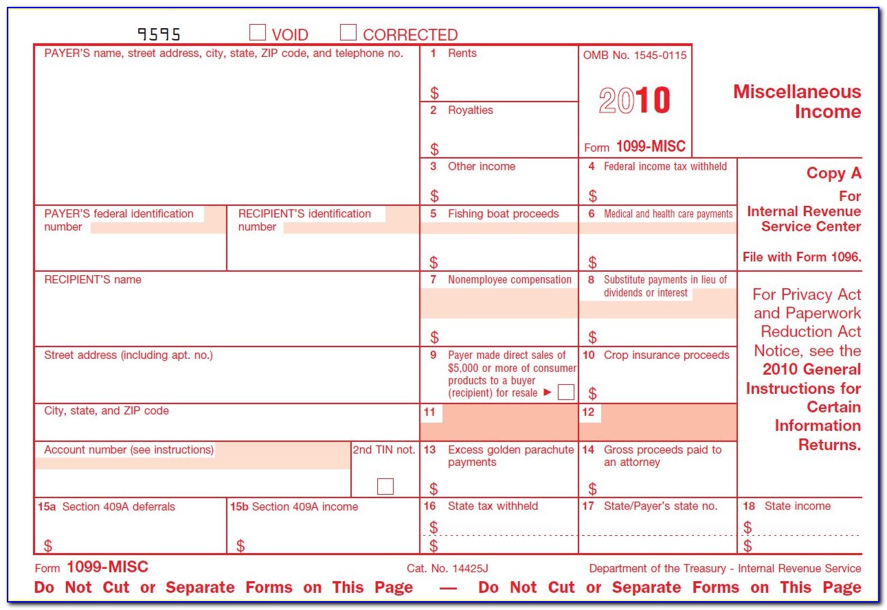 How To Fill Out Form 1099 Misc