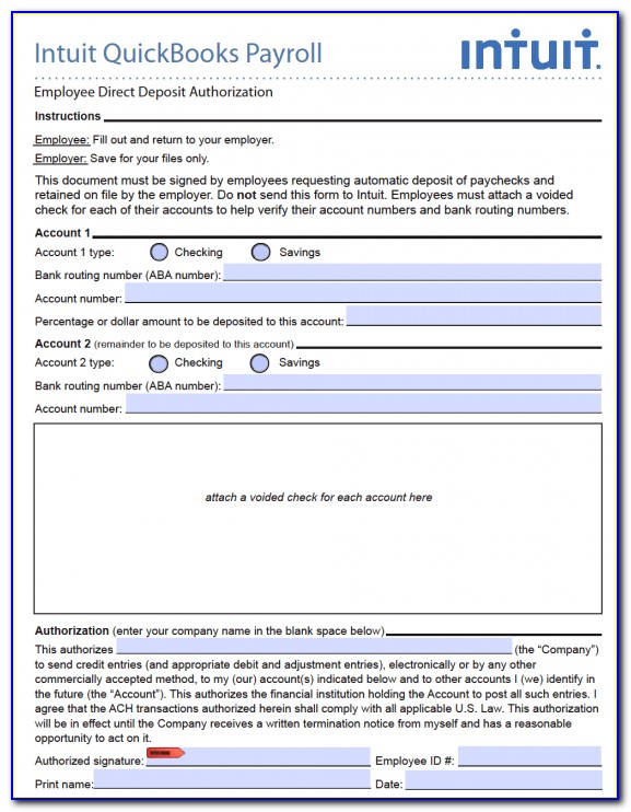 Intuit Payroll Forms