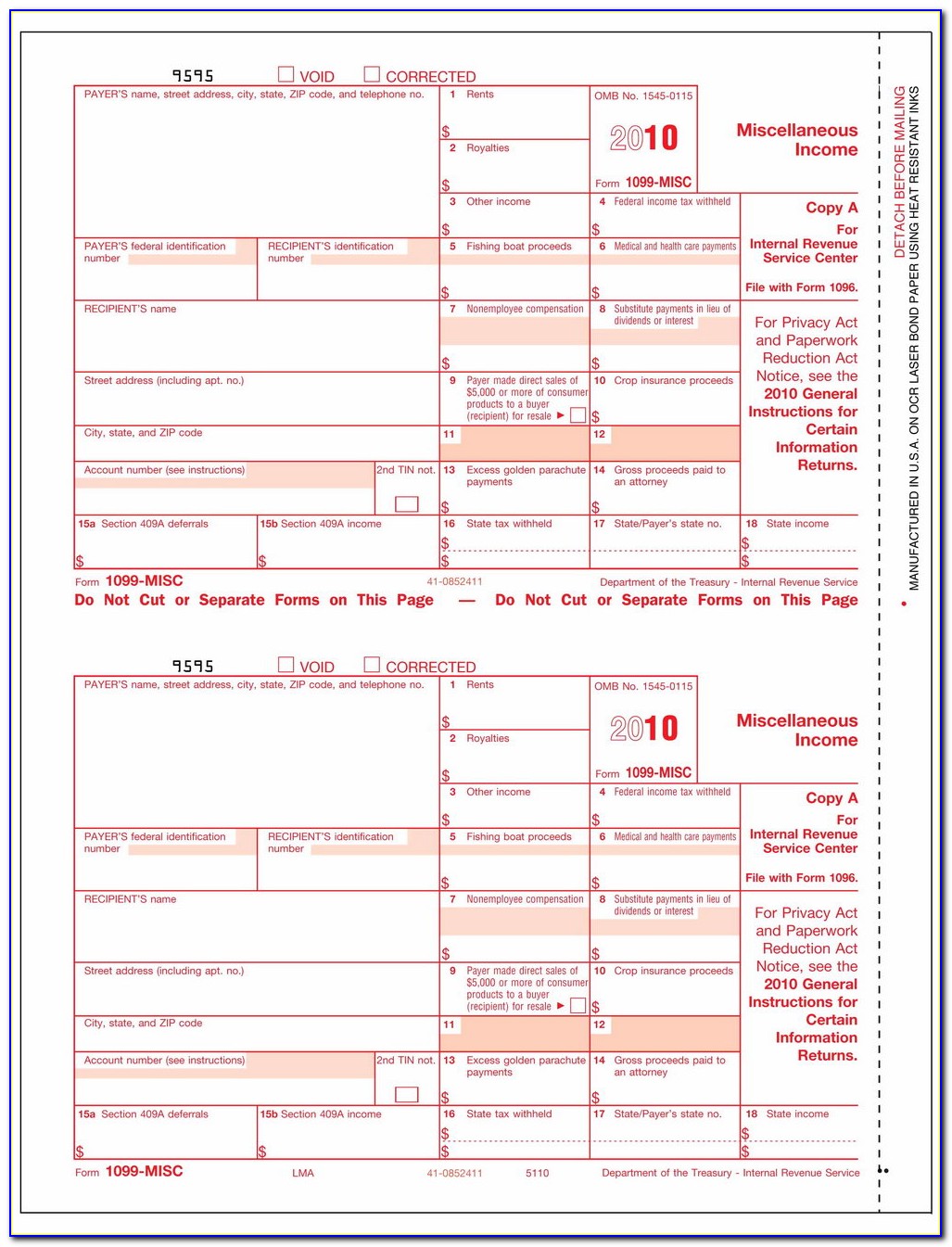 Irs Address For 1099 Misc Forms