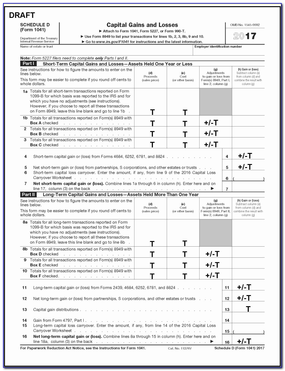 Irs Forms 1041 Schedule B