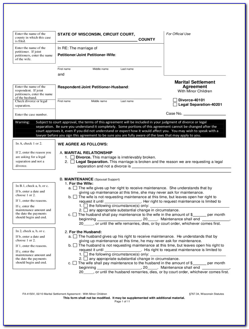 Jefferson County Wi Divorce Forms