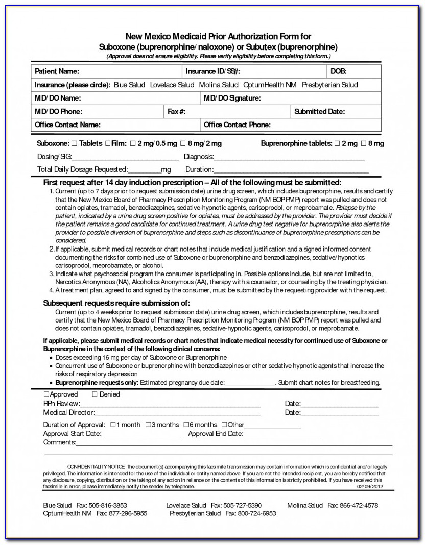 Medica Healthcare Medication Prior Authorization Form