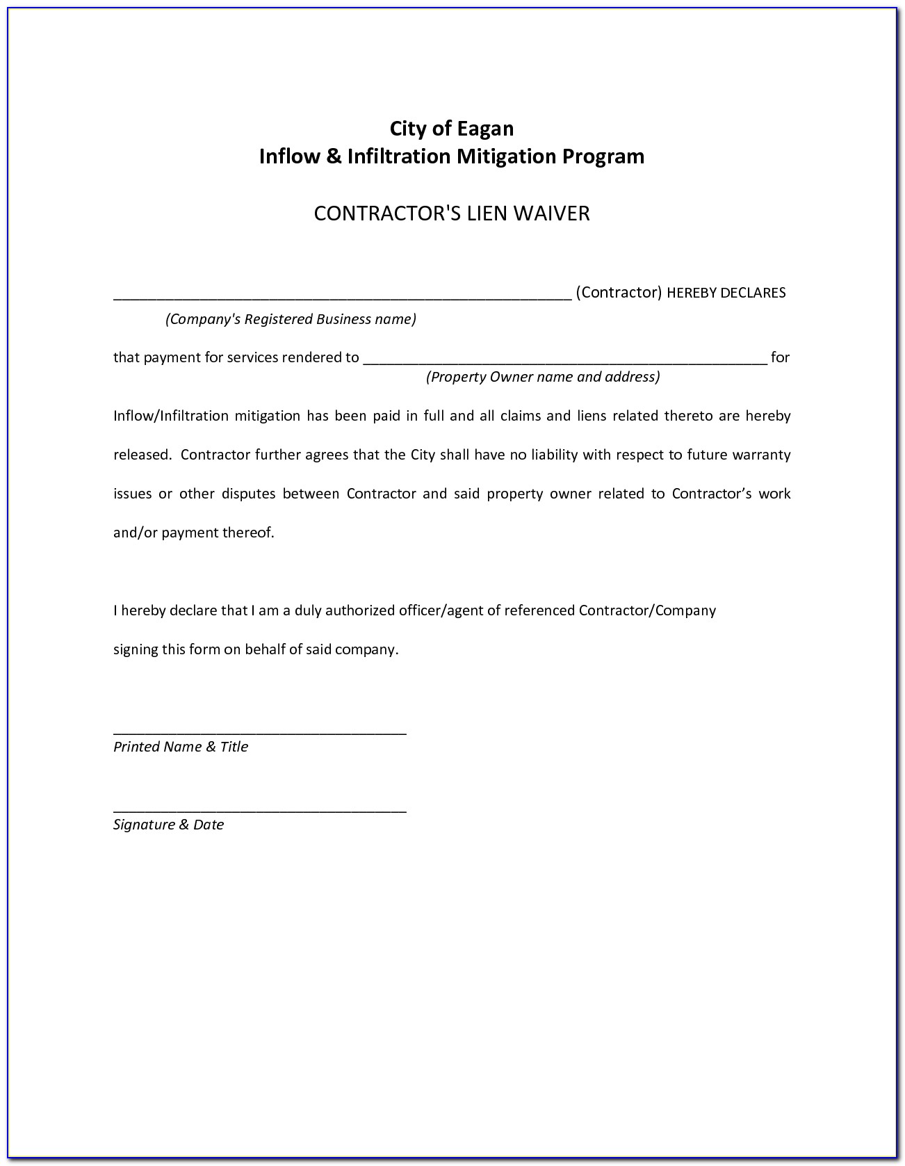 Mortgage Lien Release Form Texas