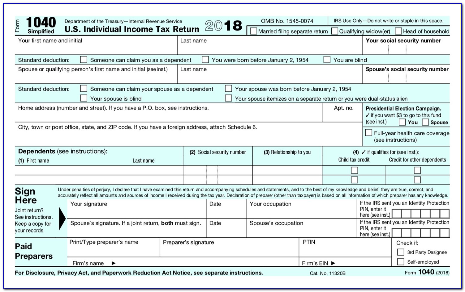 Pdf Tax Forms