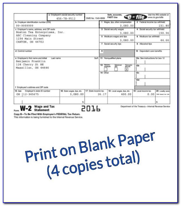 Print W2 Forms For Employees Quickbooks