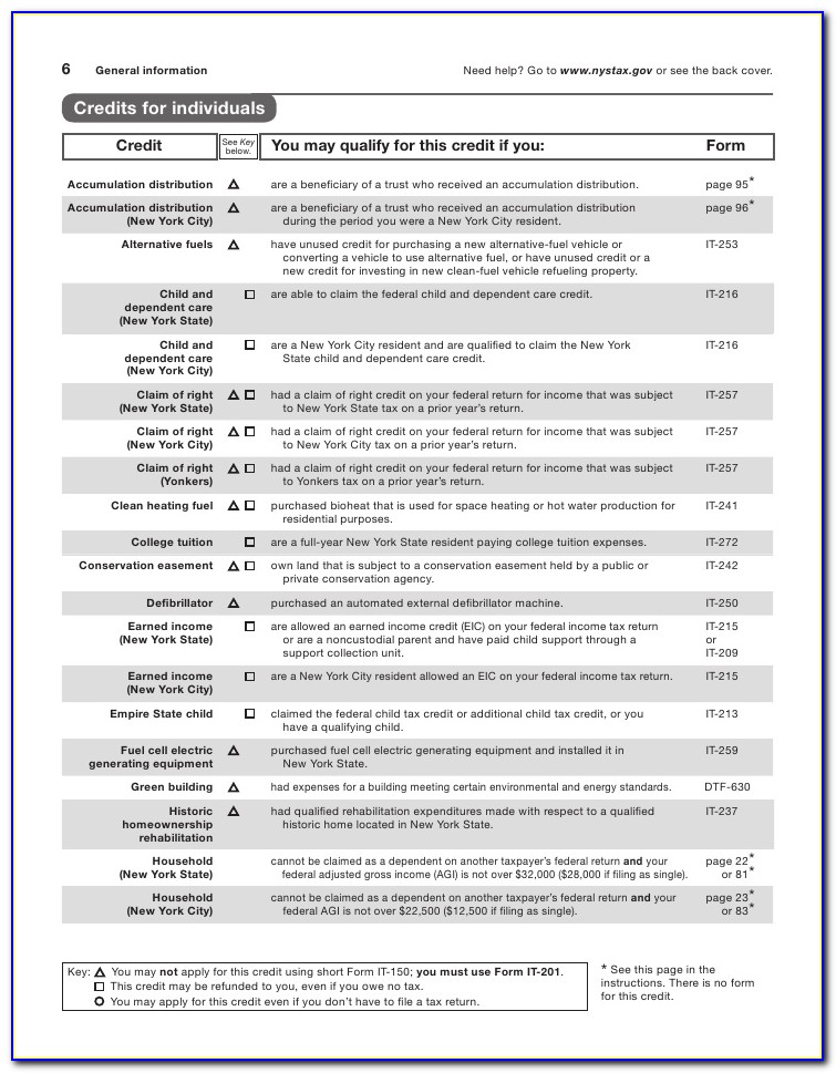 Printable Ny State Tax Form It 201
