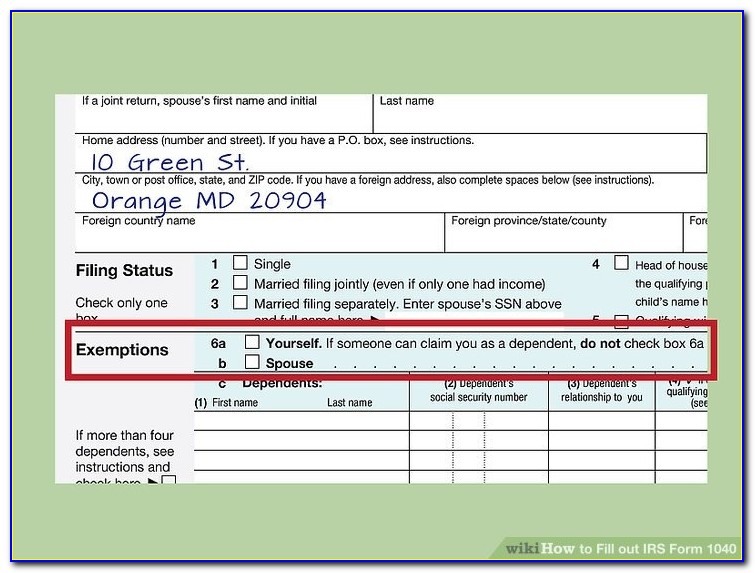 How To Get W2 Form From Previous Employer How To Fill Out Irs Form 1040 With Form Wikihow