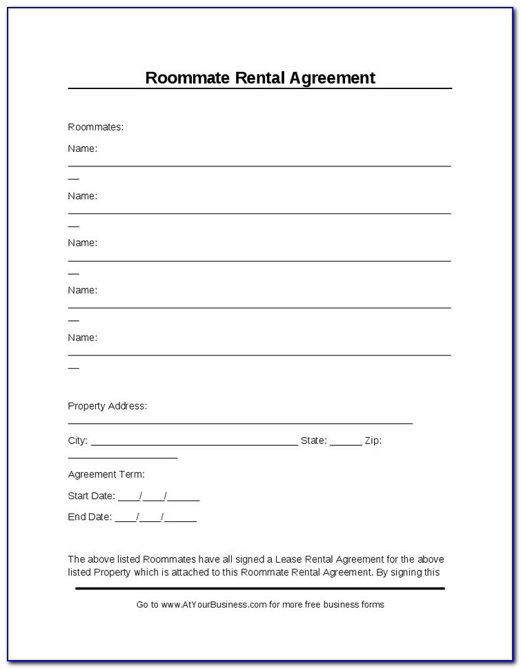 Simple Rent Agreement Contract