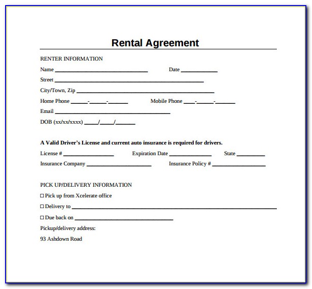 Simple Rent Agreement Format In Marathi