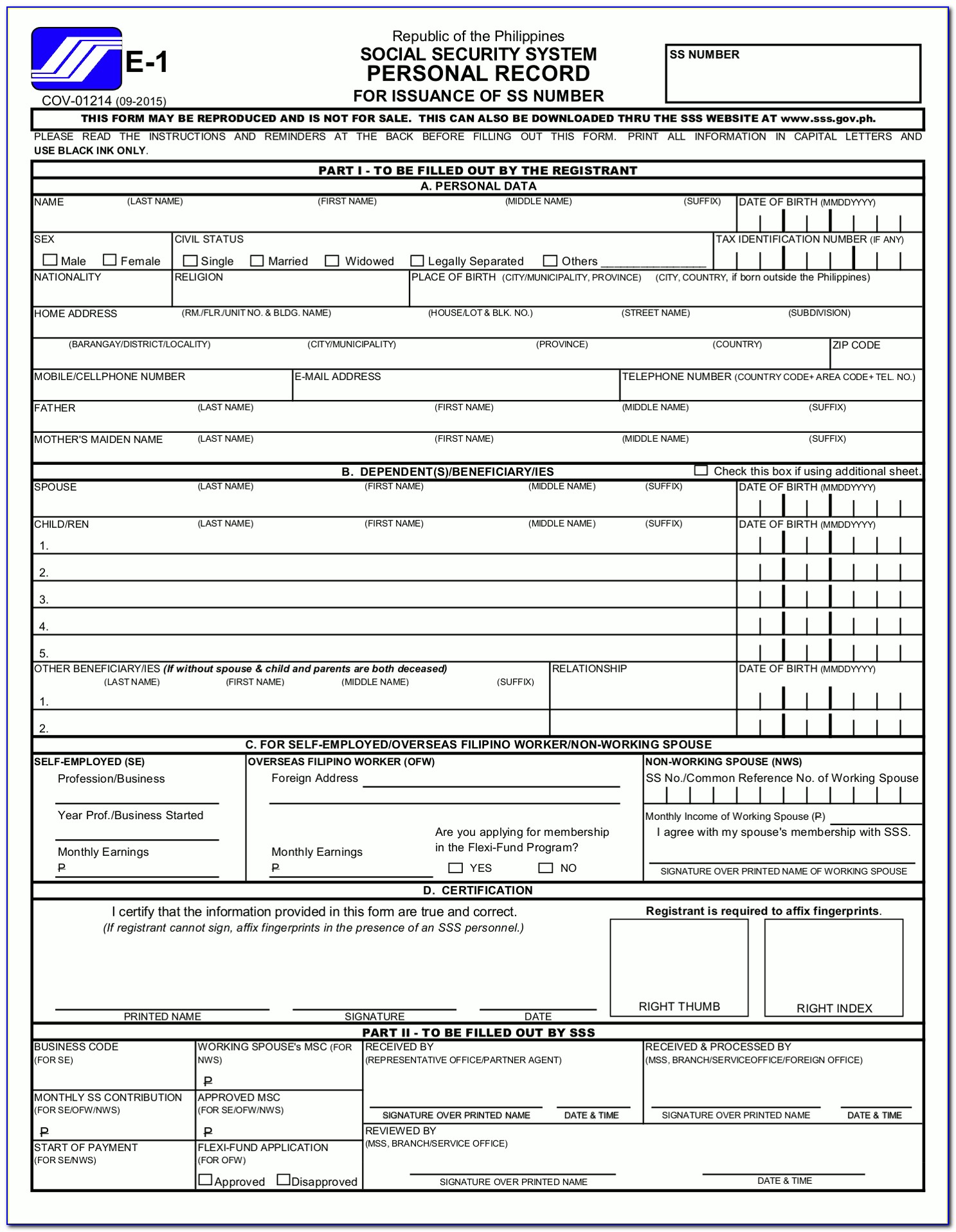 Sss Disability Form 2017