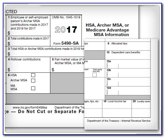 Tax W2 Form From Employer