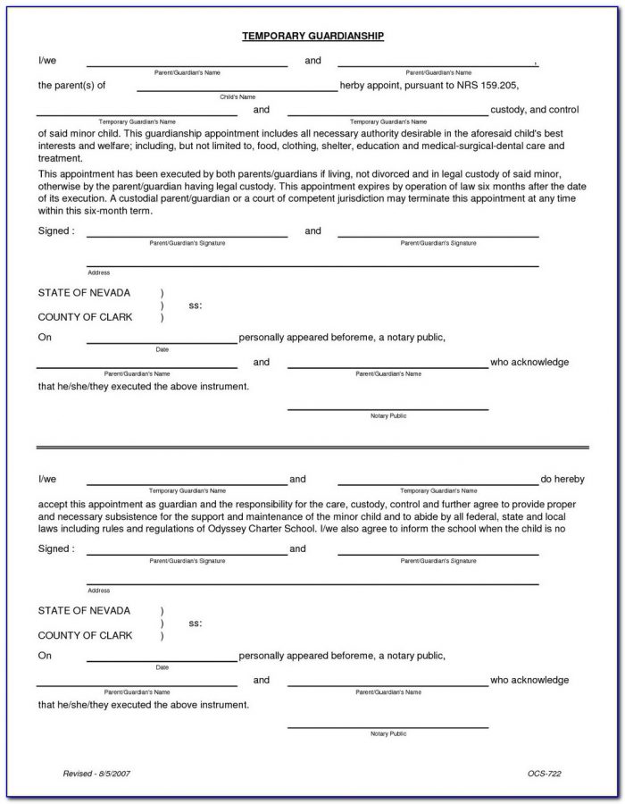 Free Printable Guardianship Forms Indiana Printable Forms Free Online