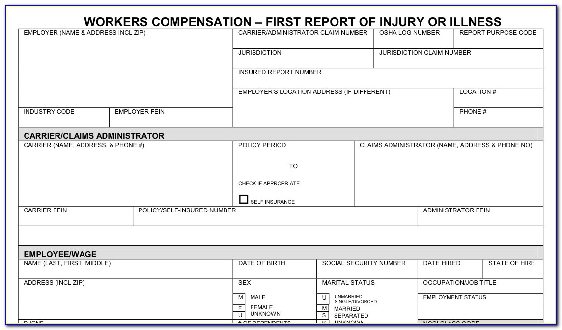 Workmen's Compensation Forms W.as.8