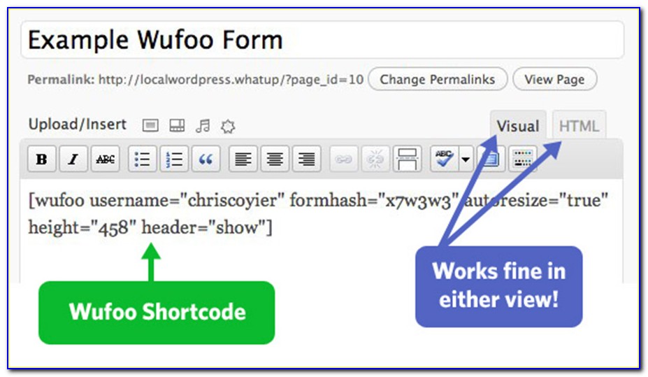 Wufoo Forms Wordpress Plugin