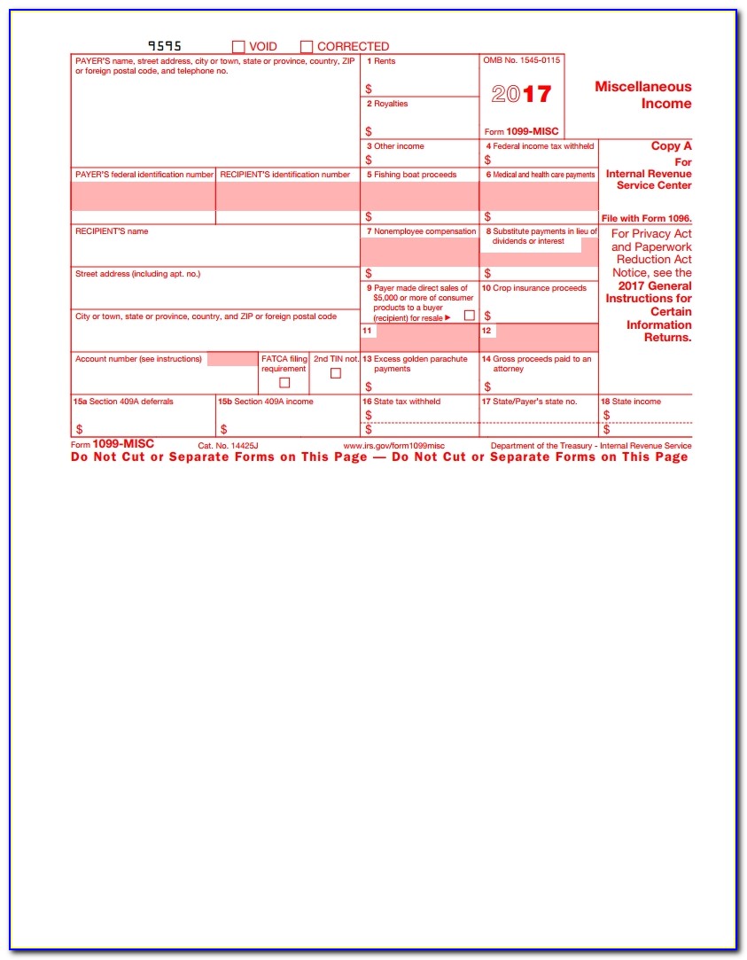 1099 Downloadable Form Free