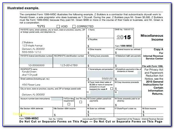Template Excel Word Pay Stub 1099 2016 Misc Form – Nortetic With Regard To 1099 Template 2016 Excel