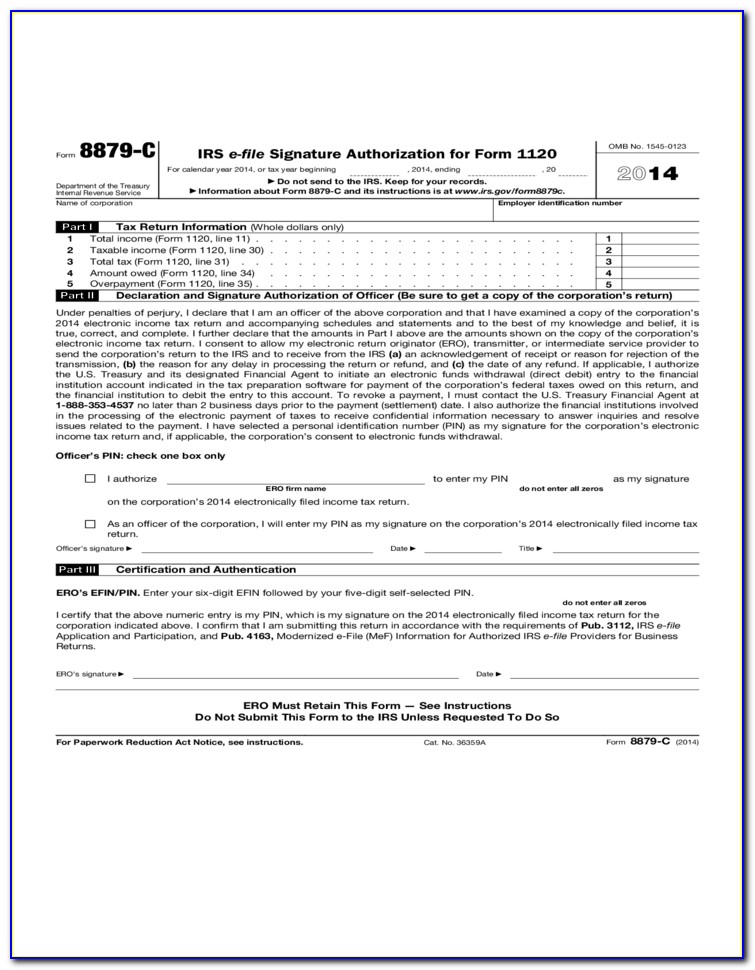 2014 Irs Form 1120 Instructions