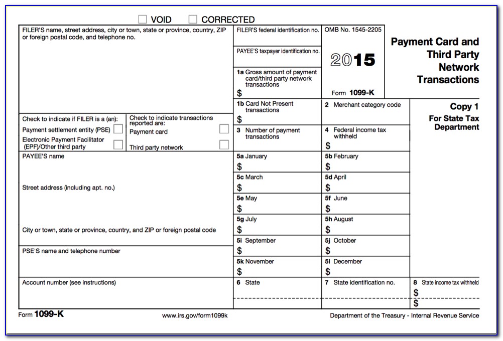 2015 Tax Form 1099 Misc