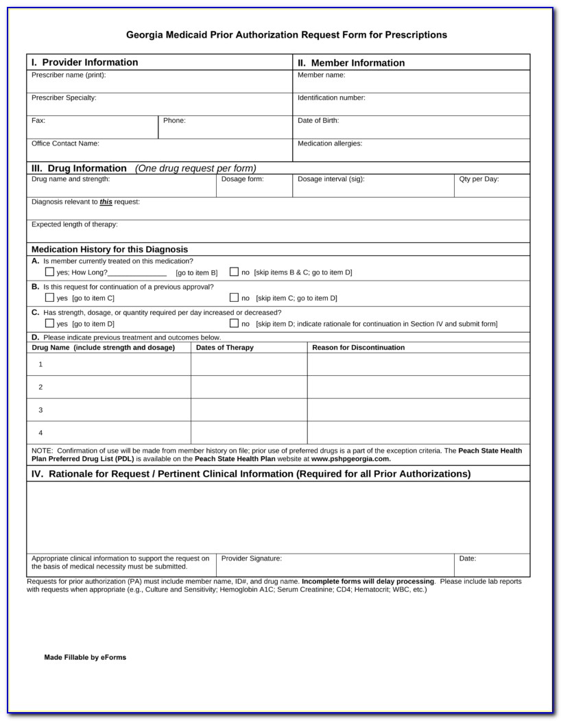 Aarp Medicare Part D Medication Prior Authorization Form