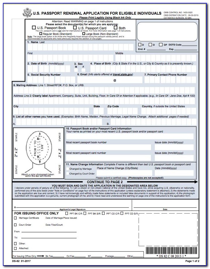 Application Form For Passport Renewal In Dubai