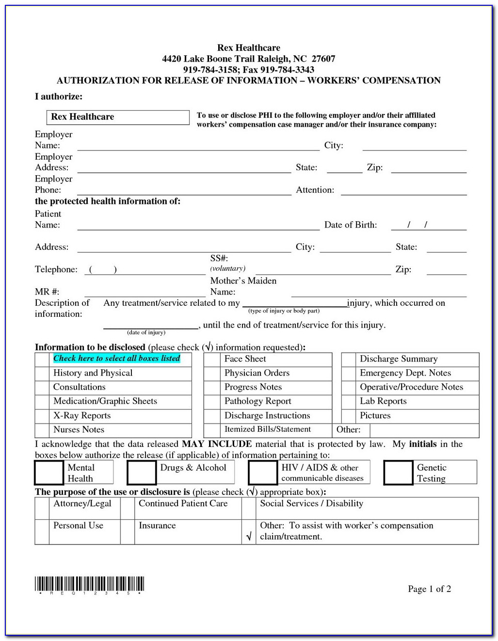 Arkansas Workers Compensation Waiver Form