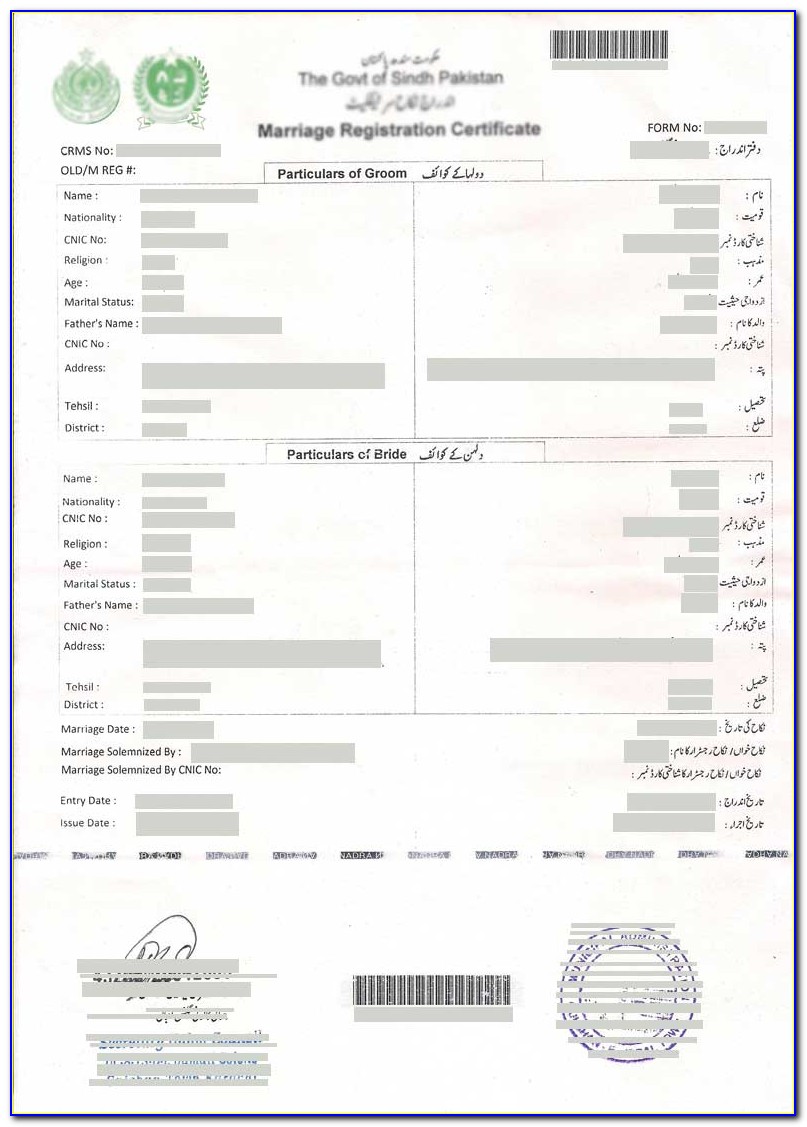 Birth Registration Form In Union Council Pdf