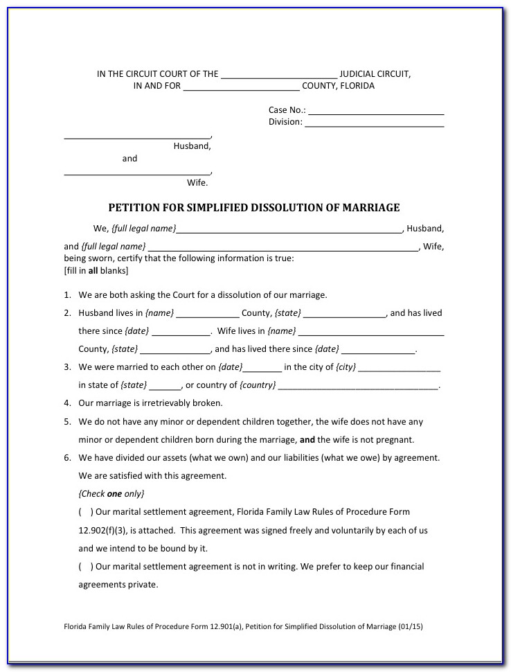 Broward County Divorce Forms