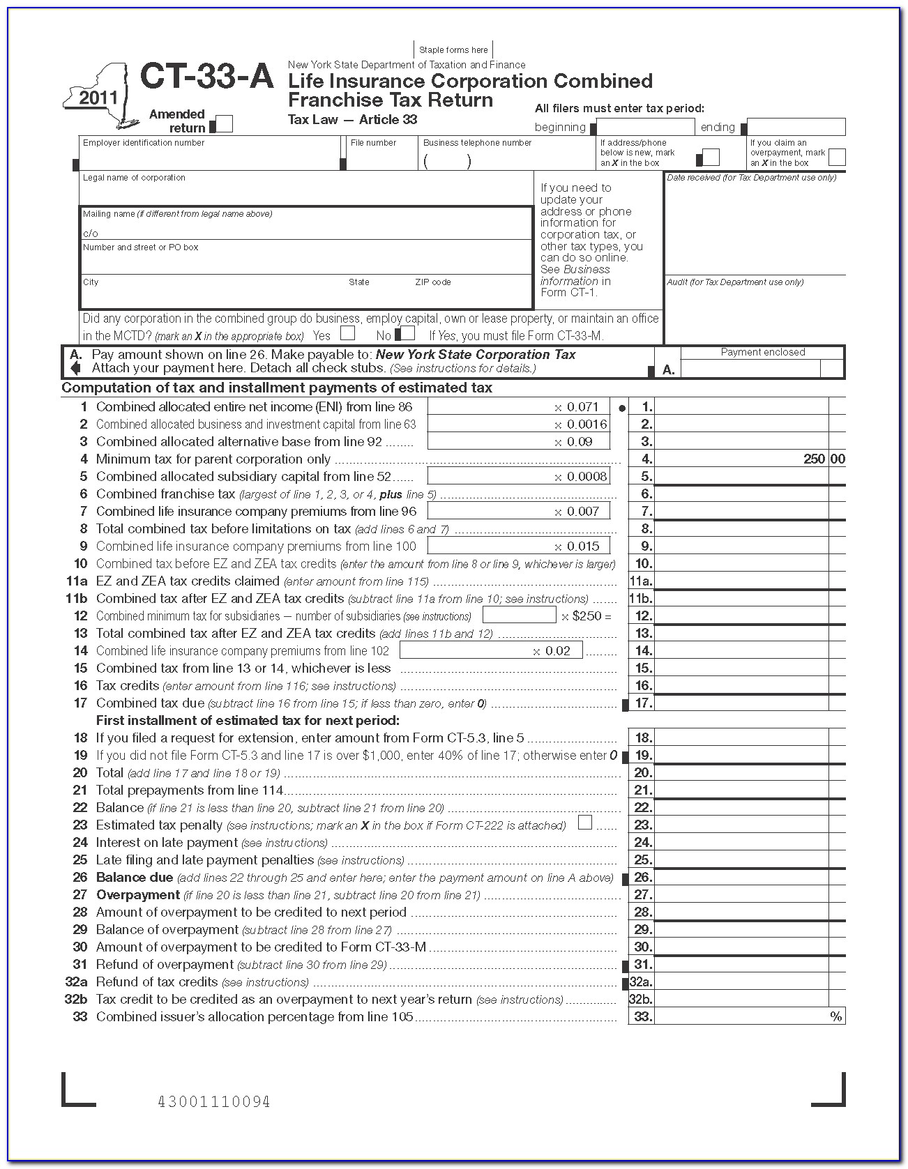 Combined Life Insurance Forms