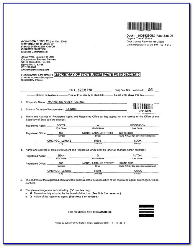 Cook County Illinois Quit Claim Deed Form