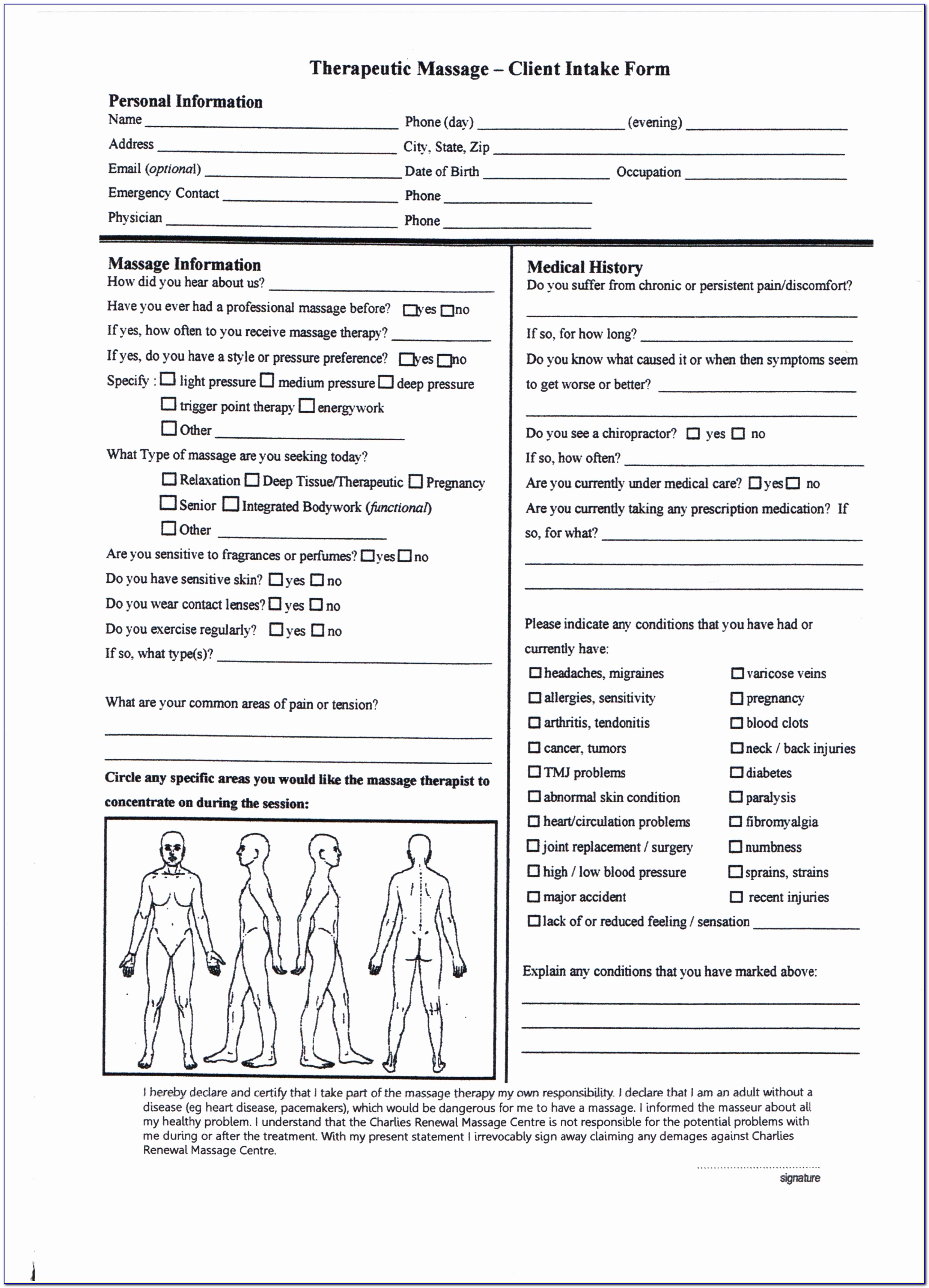 1000 Images About Massage On Pinterest Free Physical Therapy Intake Form Template Awesome Doc Xls Letter Download Templates Owevt