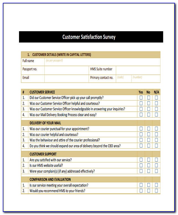 Customer Satisfaction Survey Sample Email