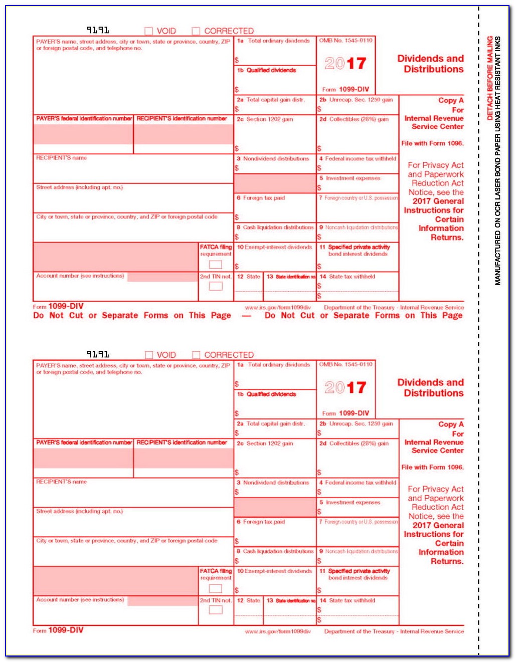 Download Free 1099 Misc Form 2017