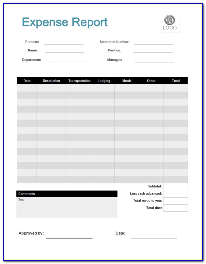 Expense Form Templates Free