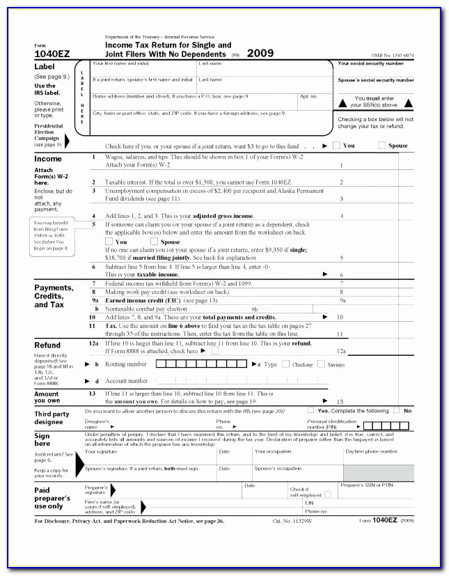 2011 Federal Income Tax Forms 1040ez Awesome 1040ez Form Instructions Unique Irs Forms 2011 Tax Table Lovely