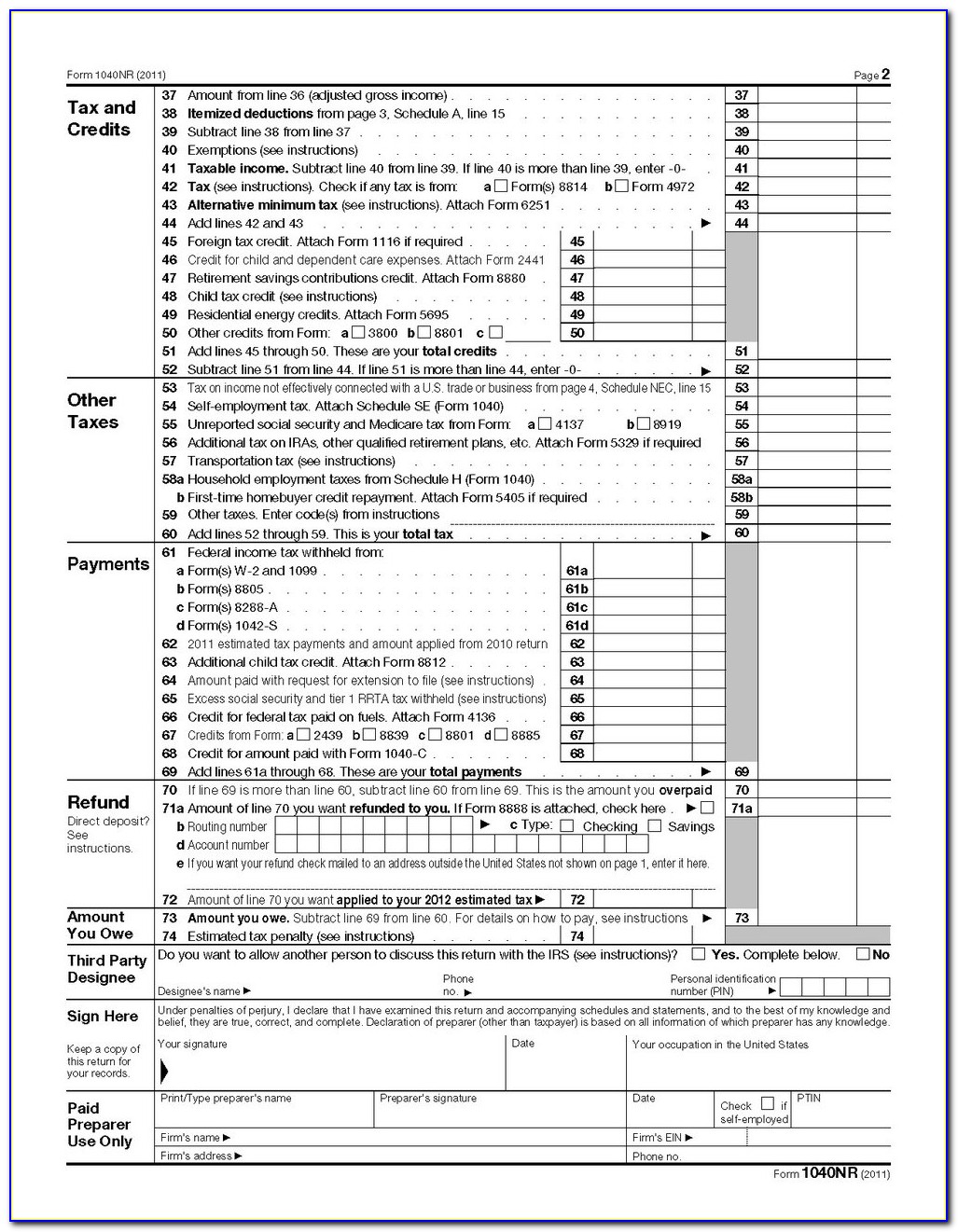 Fed Tax Form 1040a 2017