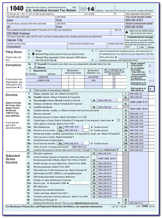 Federal Tax Ez Form 2016