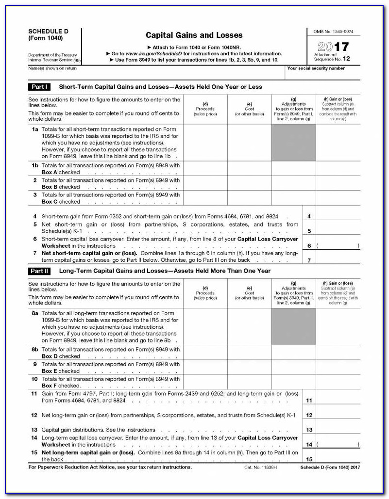Federal Tax Form 1040a Instructions 2015