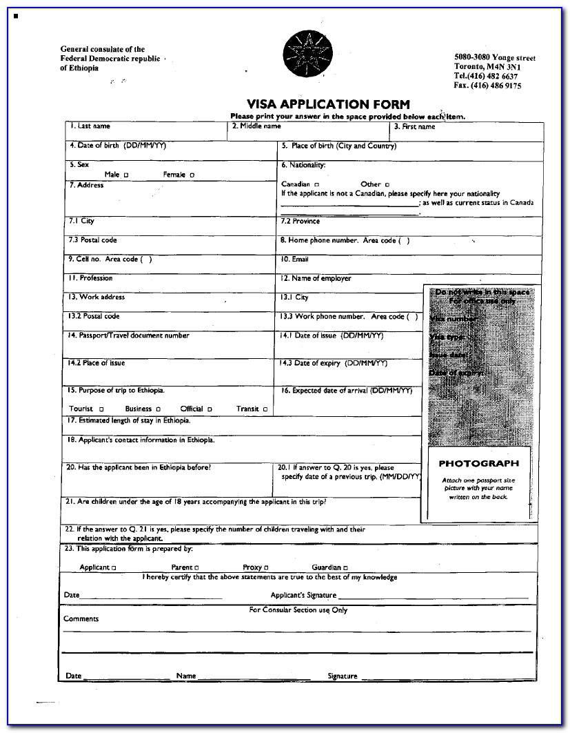 Fillable China Visa Application Form V.2011a