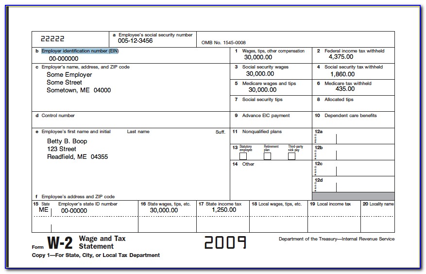 Fillable Form W 2 2016