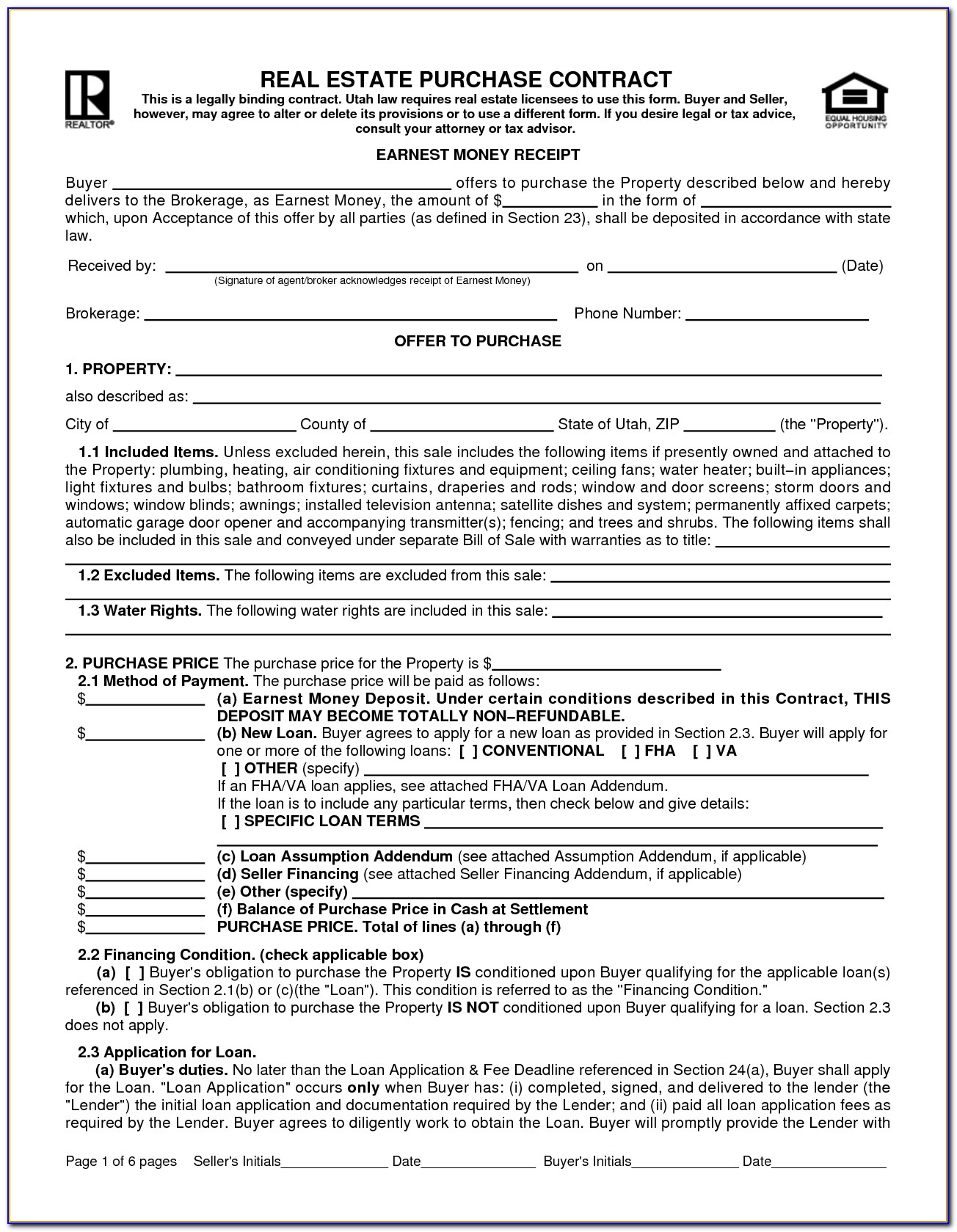 Florida Commercial Real Estate Contract Form